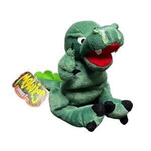 Meanies Beanbag Plush Series 1 Boris the Mucousaurus Idea‎ Factory 1997 With Tag
